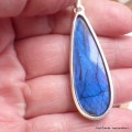 Pendentif allongé Labradorite bleue grade AAA Pendentifs pierres naturelles BK88.1