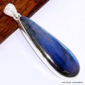 Pendentif allongé Labradorite bleue grade AAA Pendentifs pierres naturelles BK88.1