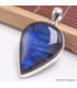 Gros Pendentif goutte Labradorite bleue grade AAA Bijoux en Labradorite Bleue BK88.2