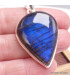 Gros Pendentif goutte Labradorite bleue grade AAA Bijoux en Labradorite Bleue BK88.2