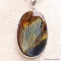Extraordinaire Pietersite qualité AAA gris fauve - Pendentifs pierres naturelles