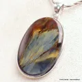 Extraordinaire Pietersite qualité AAA gris fauve - Pendentifs pierres naturelles