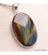 Extraordinaire Pietersite qualité AAA gris fauve Pendentifs pierres naturelles BK89