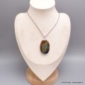 Extraordinaire Pietersite qualité AAA gris fauve Pendentifs pierres naturelles BK89
