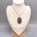 Extraordinaire Pietersite qualité AAA gris fauve - Pendentifs pierres naturelles