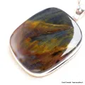Très gros pendentif en Pietersite qualité AAA gris fauve - Pendentifs pierres naturelles