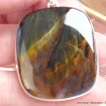 Très gros pendentif en Pietersite qualité AAA gris fauve - Pendentifs pierres naturelles