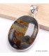 Pendentif argent Pietersite qualité AAA gris fauve Pendentifs pierres naturelles BK89.2