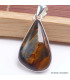 Pendentif asymétrique en Pietersite qualité AAA gris fauve Pendentifs pierres naturelles BK89.3