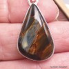 Pendentif asymétrique en Pietersite qualité AAA gris fauve Pendentifs pierres naturelles BK89.3