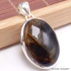Pendentif oval en Pietersite qualité AAA gris fauve-cz Pendentifs pierres naturelles BK89.4-a