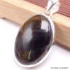 Pendentif oval en Pietersite qualité AAA gris fauve-cz Pendentifs pierres naturelles BK89.4-a