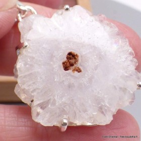 Pendentif Quartz solaire naturel stalactite 