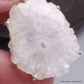 Pendentif Quartz solaire naturel stalactite 2 yeux Bijoux en Quartz BK90.1