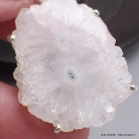 Pendentif Quartz solaire naturel stalactite 2 yeux - Bijoux en Quartz