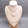 Pendentif Quartz solaire naturel stalactite 2 yeux Bijoux en Quartz BK90.1