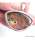 Gros pendentif Labradorite violette semi-rond Pendentifs pierres naturelles BK93