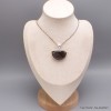 Gros pendentif Labradorite violette semi-rond Pendentifs pierres naturelles BK93