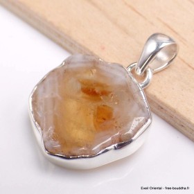 Pendentif authentique Citrine Stalactite 