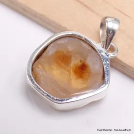 Pendentif authentique Citrine Stalactite forme libre - Pendentifs pierres naturelles