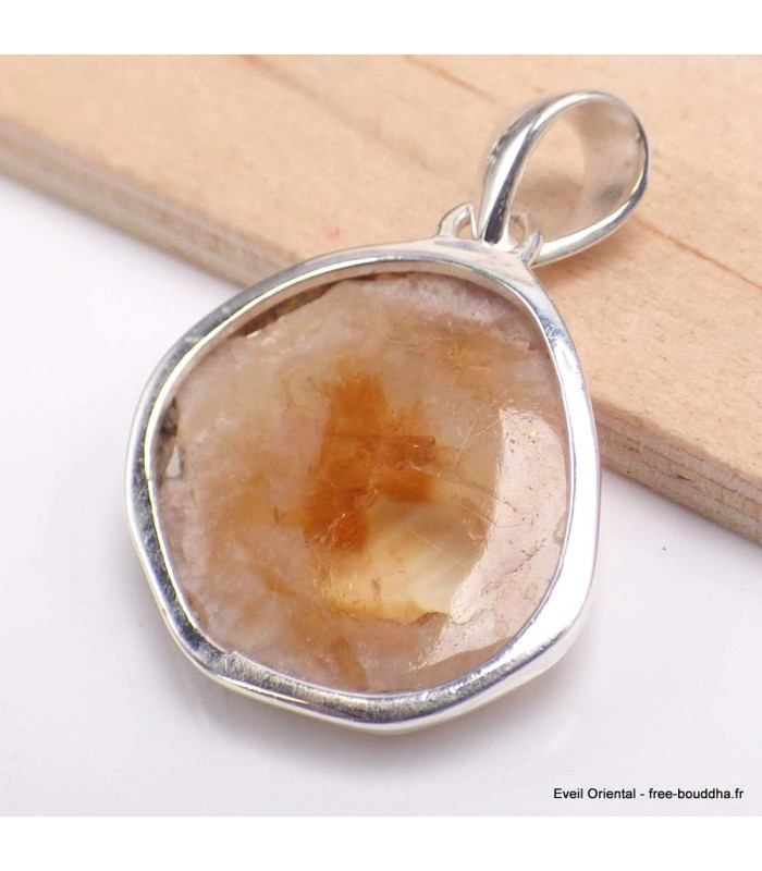 Pendentif en vraie Citrine Stalactite forme libre Pendentifs pierres naturelles BK95.2