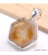 Pendentif en vraie Citrine Tranche forme libre Pendentifs pierres naturelles BK95.3