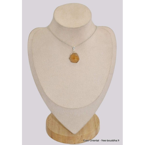 Pendentif en vraie Citrine Tranche forme libre Pendentifs pierres naturelles BK95.3