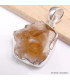 Pendentif en vraie Citrine Tranche asymétrique Pendentifs pierres naturelles BK95.4
