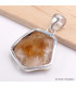 Pendentif en vraie Citrine Tranche asymétrique Pendentifs pierres naturelles BK95.4
