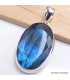 Pendentif oval Labradorite bleue facettée grade AAA Pendentifs pierres naturelles BK96.1