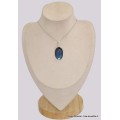 Pendentif oval Labradorite bleue facettée grade AAA Pendentifs pierres naturelles BK96.1