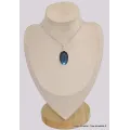 Pendentif oval Labradorite bleue facettée grade AAA - Pendentifs pierres naturelles
