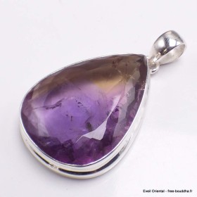 Gros pendentif goutte Ametrine facettée grade AAA Bijoux en Amétrine BK98.2