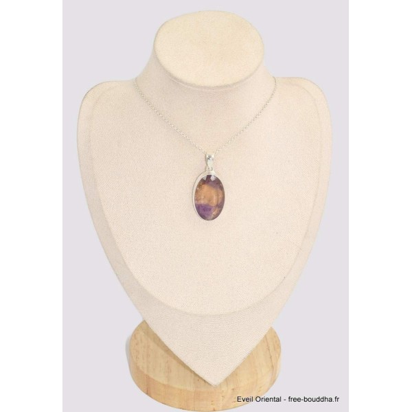 Pendentif en Ametrine naturelle facettée grade AAA Bijoux en Amétrine BK98.3