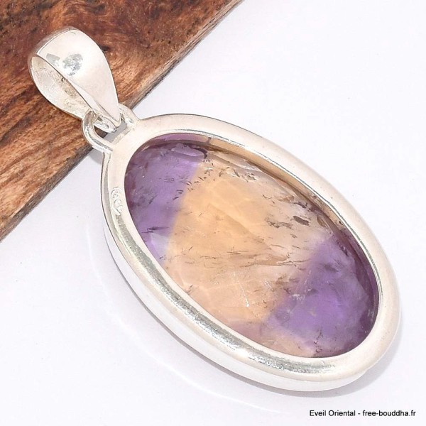 Pendentif en Ametrine naturelle facettée grade AAA Bijoux en Amétrine BK98.3