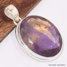 Pendentif en Ametrine non traitée facettée grade AAA - Bijoux en Amétrine