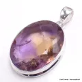 Pendentif en Ametrine non traitée facettée grade AAA - Bijoux en Amétrine