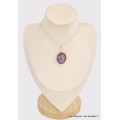 Pendentif en Ametrine non traitée facettée grade AAA Bijoux en Amétrine BK98.4
