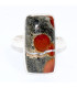 Bague rectangulaire Obsidienne Peanut taille 53 Bagues pierres naturelles BK99