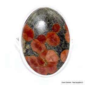Obsidienne Peanut bague taille 61 Bagues pierres naturelles BK99.4