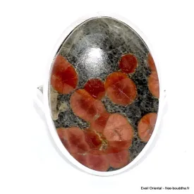 Obsidienne Peanut bague taille 61 - Bagues pierres naturelles