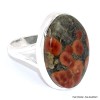 Obsidienne Peanut bague taille 61 Bagues pierres naturelles BK99.4