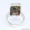 Bague Obsidienne Peanut rectangulaire taille 55 Bagues pierres naturelles BK99.5