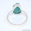 Bague en Apatite bleue néon brute taille 60 Bijoux en Apatite bleue BK100.3