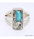 Bague Turquoise Mohave Pyrite (composite) taille 55 Bijoux en Turquoise BK101