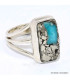 Bague Turquoise Mohave Pyrite (composite) taille 55 Bijoux en Turquoise BK101