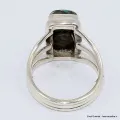 Bague Turquoise Mohave Pyrite (composite) taille 55 - Bijoux en Turquoise