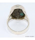 Bague Turquoise Mohave sur Pyrite ovale taille 57 Bijoux en Turquoise BK101.2