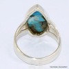 Bague Turquoise Mohave sur Pyrite marquise taille 52 Bijoux en Turquoise BK101.4