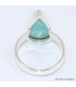 Bague Amazonite du Pérou forme goutte taille 58/59 Bijoux en Amazonite BK102.4